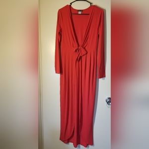 Red  twist front maxi top. Small